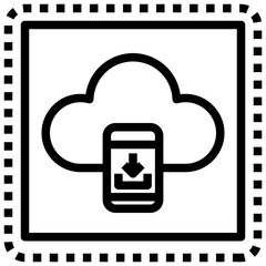 SMARTPHONE,cloud computing,data,download,storage.svg