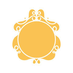 Silhouette frames collection. Decorative vintage frames for design. Set of decorative ornament border frames vector design