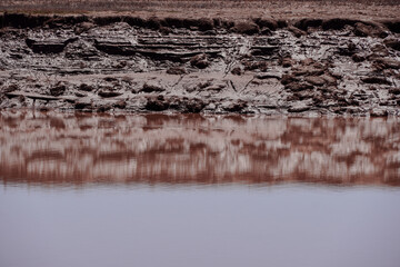 Calm Petitcodiac River in Moncton before the tidal bore