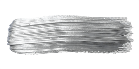 silver paint texture isolated on transparent background