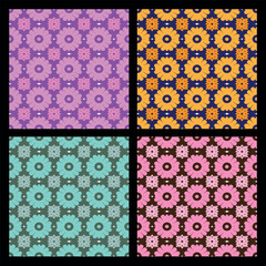 Abstract seamless pattern in Arabian style. floral arabesque design Islamic seamless background.