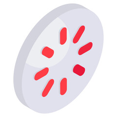 A unique design icon of loading 