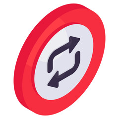 Modern design icon of sync arrows 