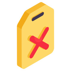 Obraz premium Unique design icon of no sale tag