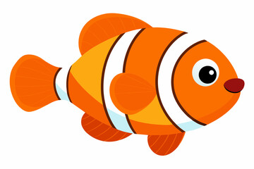 clown fish vector illustration