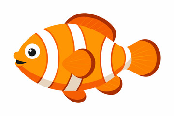 clown fish vector illustration