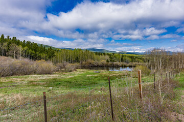 Colorado Front Range from the peak to peak Highway in Gilpin County