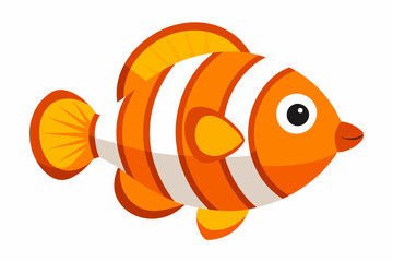 clown fish vector illustration