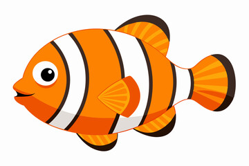 clown fish vector illustration