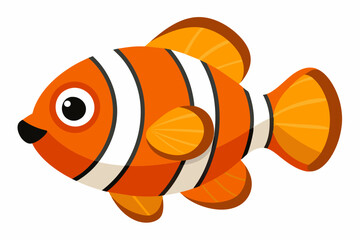 clown fish vector illustration