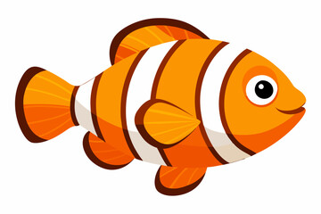 clown fish vector illustration