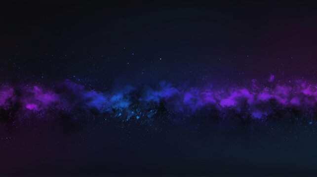 Abstract dark purple wave background. Dark abstract background with shining waves. Shiny moving lines design element. Modern blue purple gradient flowing wave lines. 