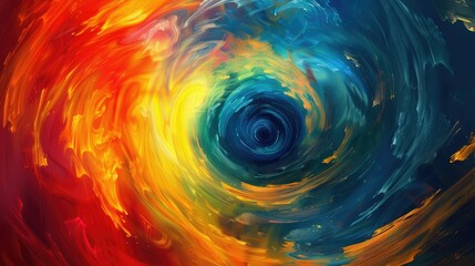 Swirling vibrant colors creating dynamic motion painting