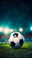 Fototapeta premium Football on green grass