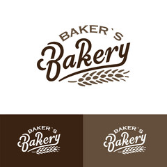 Professional Baker's Bakery Logo Template
