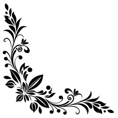 Decorative corners and dividers vector silhouette illustration 