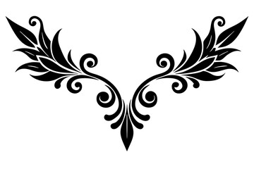 Decorative corners and dividers vector silhouette illustration 