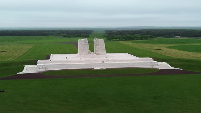 drone video Canadian National Vimy Memorial France Europe	