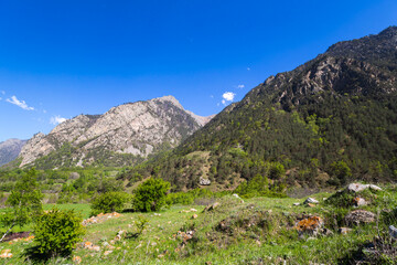 Panoramic view of Baksan gorge