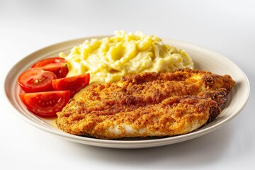 Mouthwatering Cajun Cornmeal Crusted Chicken with Creamy Mayo and Sliced Tomatoes
