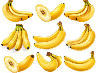 Sliced bananas close-up
