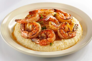 Cajun Grilled Shrimp and Grits on a Smooth Grits Canvas