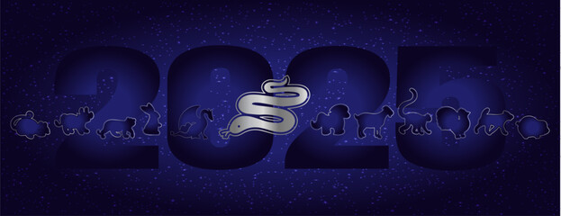 Zodiac signs pack in flat design. Chinese zodiac horoscope animals	