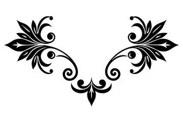 Decorative corners and dividers vector silhouette illustration 