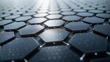 Obraz premium Closeup of photovoltaic cells