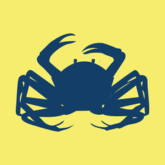 Sea animal Crab  vector illustration.