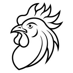 Fototapeta premium rooster isolated