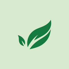leaf logo vector illustration design