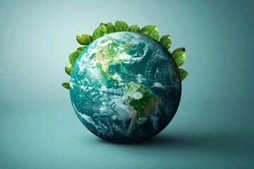 Fototapeta premium Globe with foliage