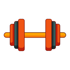 Fitness Dumbbell Vector Illustration Icon