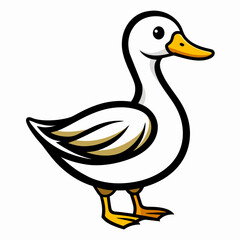 duck different style vector illustration line art