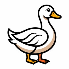 duck different style vector illustration line art