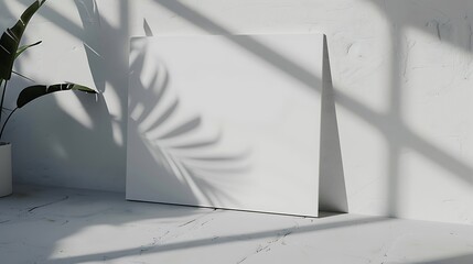 Blank white Page Mock up.  Soft shadow.