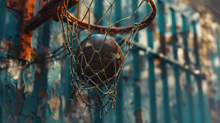 basketball hoop and net Generative AI