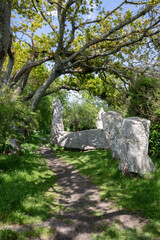 Menhir celte en r&eacute;gion Bretagne