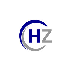 Fototapeta premium Alphabet letters Initials Monogram logo HZ, INITIAL Letter HZ logo design, template vector illustration. HZ Initial Letter Logo design vector template, Graphic Alphabet Symbol for Corporate Business.