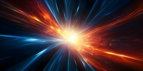 Creating a 3D render of a dynamic hyperspace tunnel with vibrant energy and stars. Concept 3D Rendering, Hyperspace Tunnel, Dynamic Design, Vibrant Energy, Starry Sky