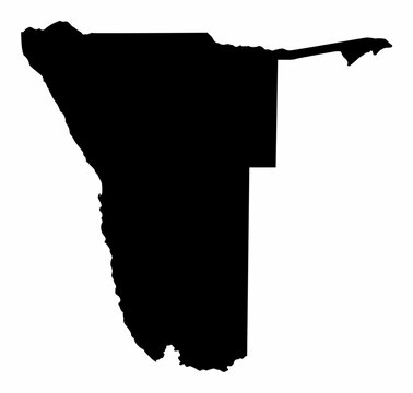 recommend clip art: Namibia silhouette map