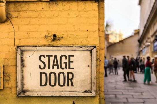 A Queue Outside A Theatre
