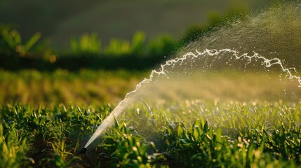 Precision irrigation systems and agricultural practices contributing to the efficient use of water in agriculture.