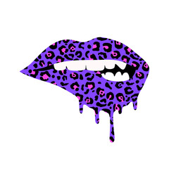 Red lips collection. Vector illustration of sexy woman's lips expressing different emotions, such as smile, kiss, half-open mouth, biting lip, lip licking, tongue out. 