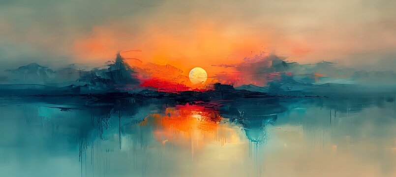 Serene Harmony Explore serene harmony of serenity minimalist interpretation echo tranquil symphony of universe Delicate stroke of subdued color dance across canvas capturing delicate balance between