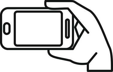 Hand is taking a picture using a smartphone