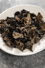 dried black fungus appetizer meal food snack on the table copy space food background rustic top view keto or paleo diet vegetarian vegan food