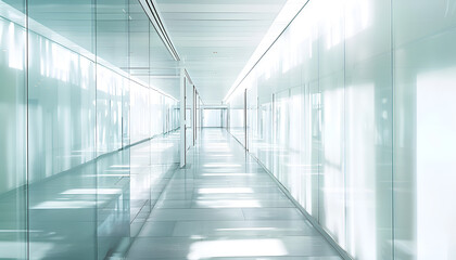 Obraz premium contemporary white airport interior