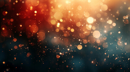 Obraz premium An abstract photo of a dark background with out-of-focus lights that create a dreamy and magical atmosphere